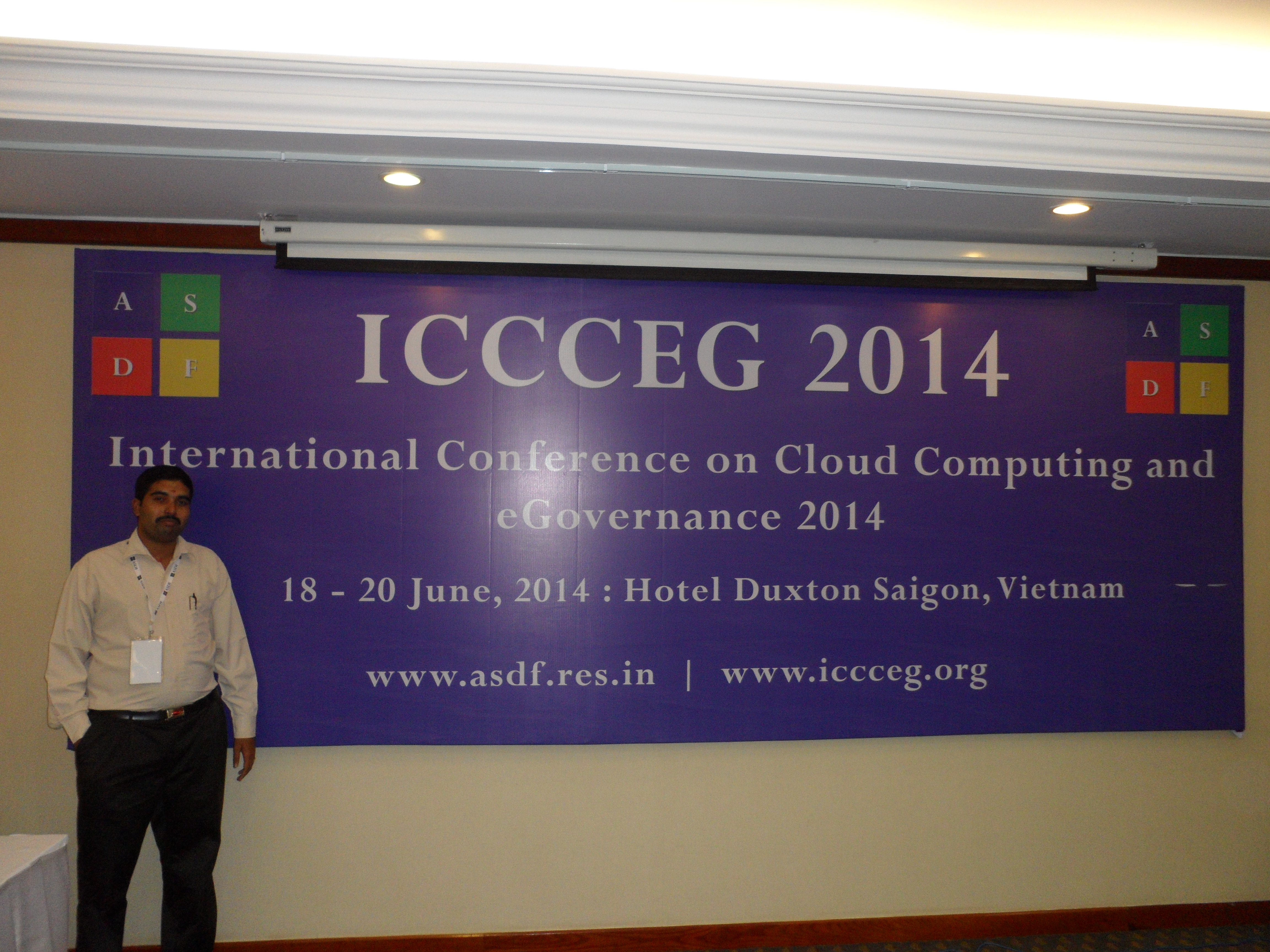 Kokula Krishna Hari K at ICCCEG 2014 Saigon, Vietnam